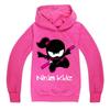 Children's long-sleeved cartoon print hooded sweatshirt