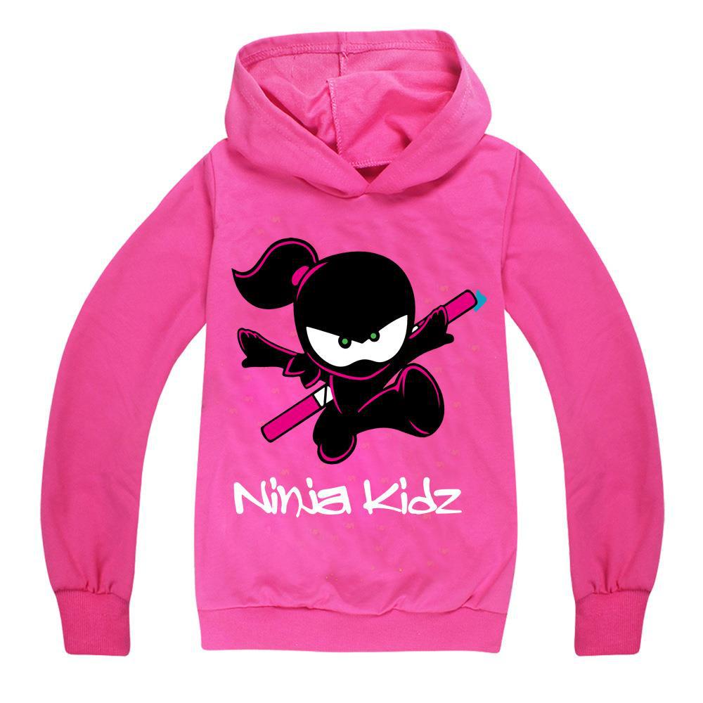 Children's long-sleeved cartoon print hooded sweatshirt