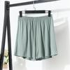 Women's summer modal shorts for outdoor wear, plus size, high-waisted, wide-leg, loose-fitting sleep pants, thin safety pants, casual pants