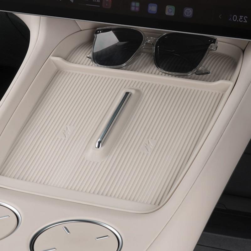 For Xiaomi YU7 2025 2026 Central Control Wireless Charging Silicone Pad Water Cup Pad Storage Pad Accessories