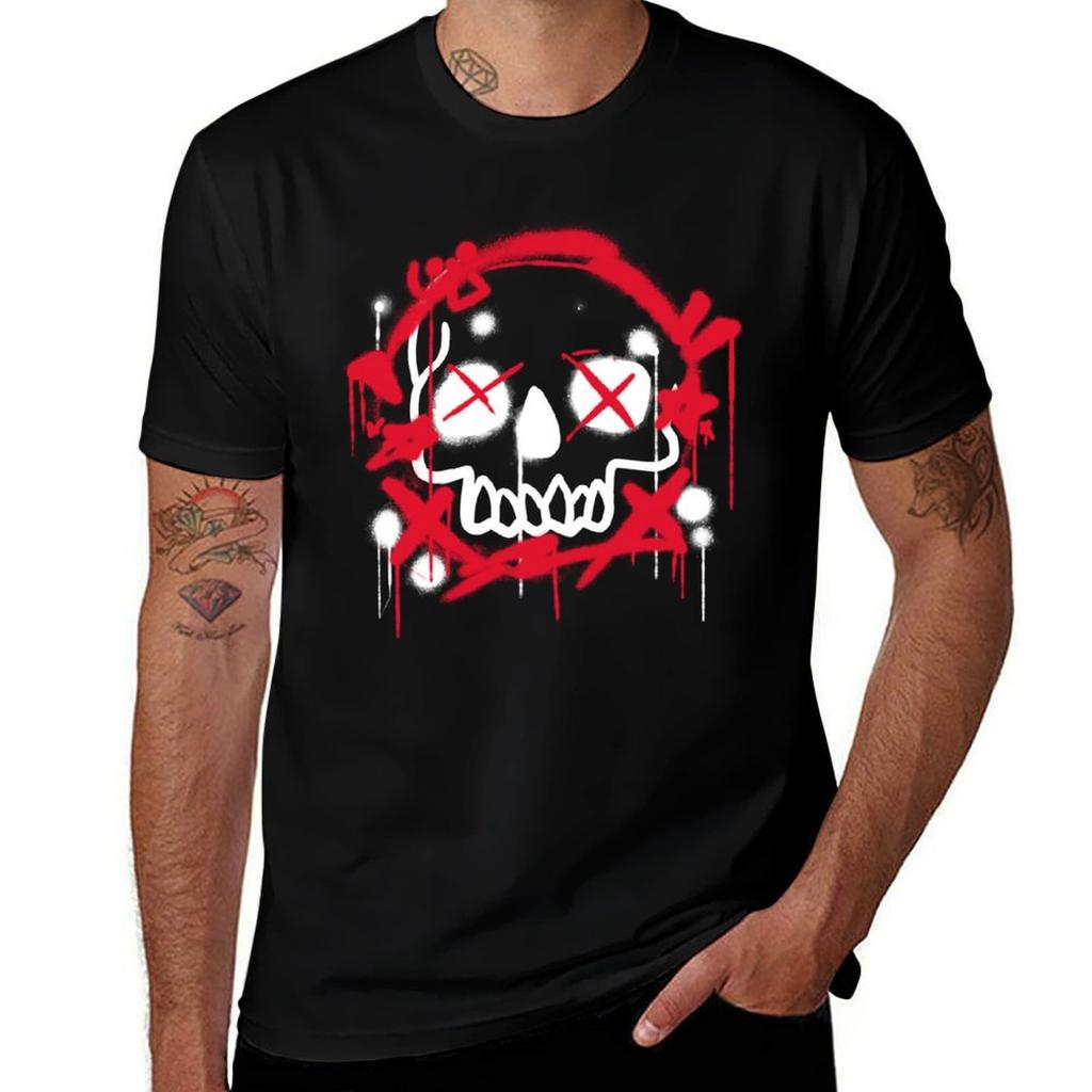 Graffiti street art T-Shirt Summer Print Short Sleeve Tee