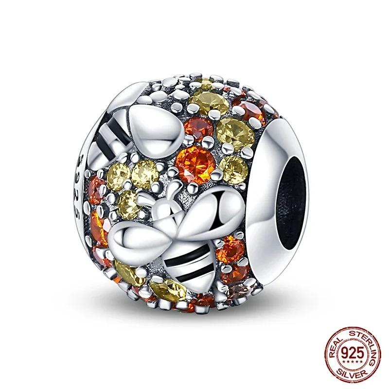 Fashion 925 Silver Colorful Butterfly Dragonfly Hummingbird Spring Series Charms Beads Fit 925 diy Bracelet Jewelry