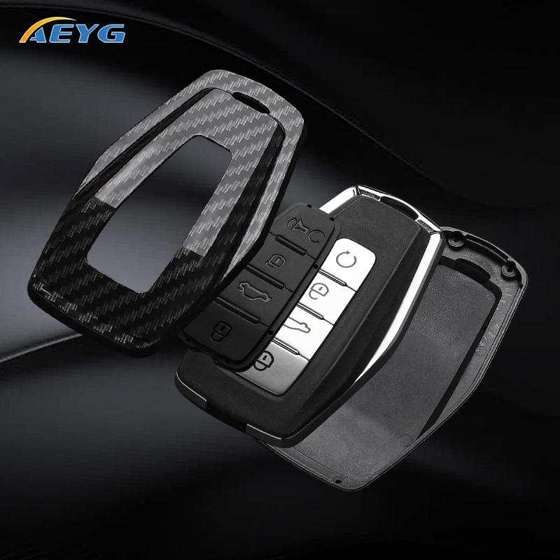 Abs Carbon Fiber Car Key Case Cover For Geely Emgrand X7 Ex7 Coolray   Atlas Boyue Nl3 Gt Gc9 Borui