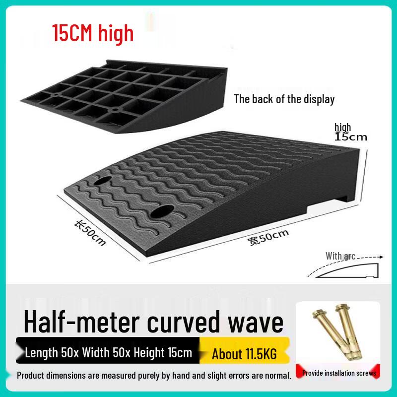 Heavy-Duty Rubber Threshold Ramp Mat