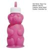 Bear Sippy Cup with Markings Silicone Straw Cup for Babies 8oz Translucent Drinking Bottle for Milk & Juice Training