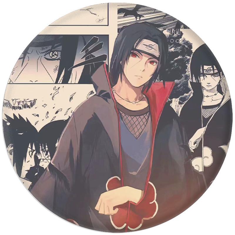Naruto 20th Anniversary Badge Mirror Keychain Pendant by Star River Animation