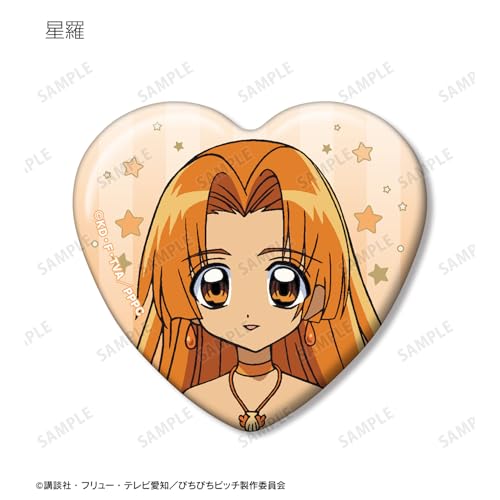 Michi Pichi Pitch" Anime Trading Heart-Shaped Can Badges Box of 12
