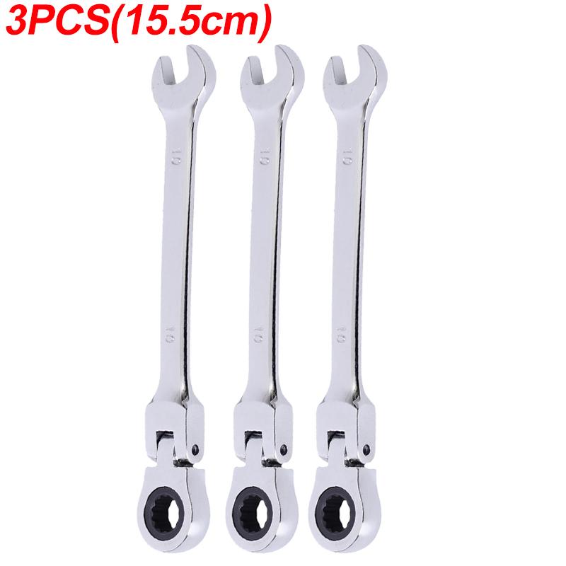 High-carbon Steel Ratcheting Wrench Adjustable Open Flex-Head Combination Spanner Metric Ratchet Wrenches Car Repair Tools