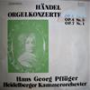 LP Record GEORG FRIEDRICH HNDEL  HEIDELBERG  Hndel Orgelkonzerte Op.4 Nr.2 Op. SM007074 Sastruphon 1976 Germany Classical Used