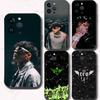 C.R.O Crocraxker Rapper Funda para Teléfono Negro Silicona Carcasa Blanda Para IPhone 17 16 15 14 13 12 11 Air Pro Max Plus Venta Caliente