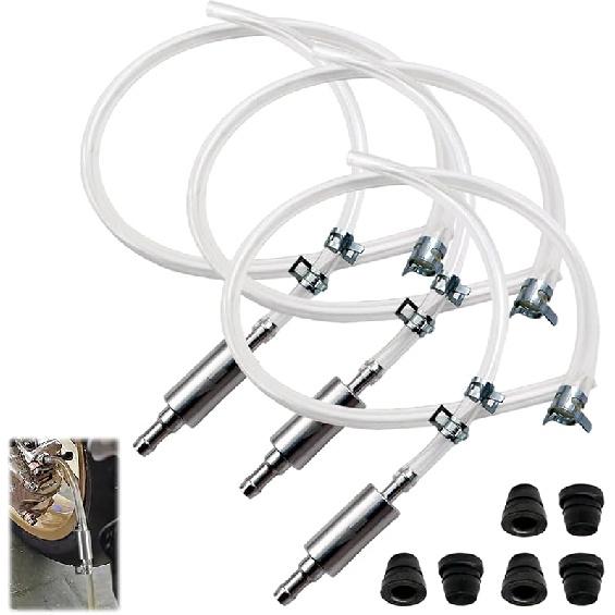 Brake Bleeder Hose, One Way Check Valve Tube Bleeding Tool Kit, Universal Car Motorcycle Clutch Brake Fluid Bleeder Kit Brake System Bleeding Tools