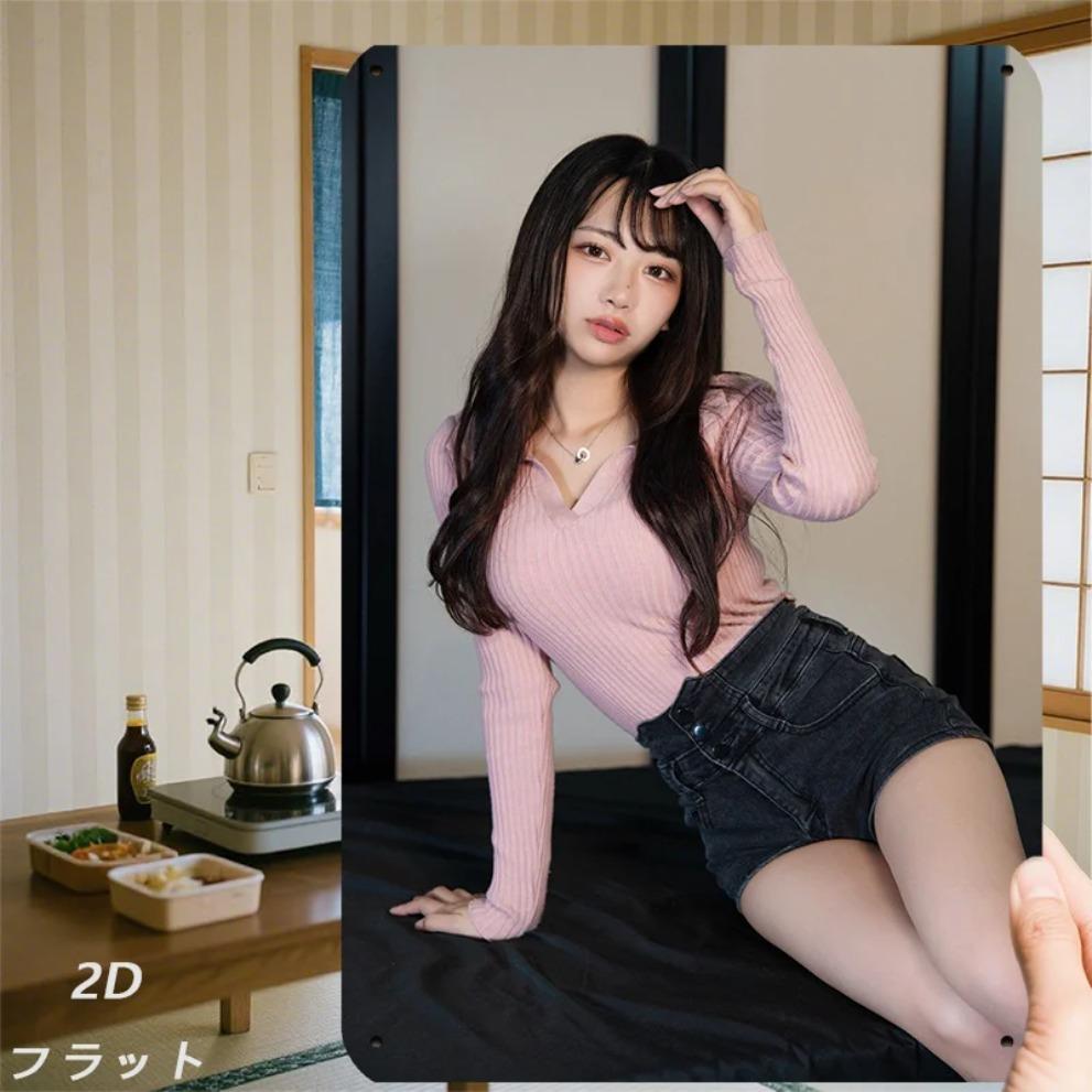 Retro Metal Wall Art Sign Minimalist 2D Flat Decor for Bedroom Living Room Home