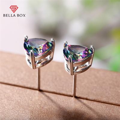 Triangular Stud Earrings For Women 4 Colors Available Low-key Simple Earrings Gift Good Quality Hot Jewelry