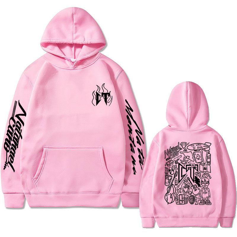 Cantor Natanael Cano Corridos Tumbados Preguiça CT Moletom com capuz estampa dupla face masculino casual oversized moletom com capuz hip hop masculino
