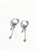 Stainless Steel Round Wire Hip Hop Earrings