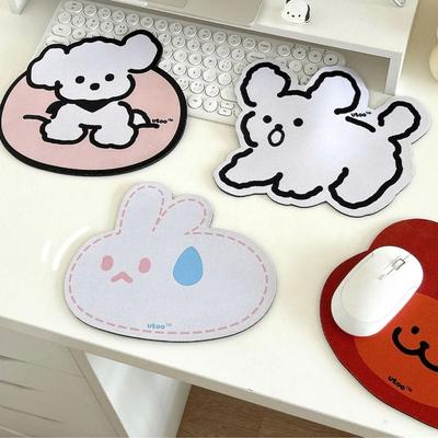 Small Rabbit Dog Mouse Pad Non-Slip Gaming Desktop Mouse Pad Anti-Scratch Gaming Mice Mat For PC Laptop Desktop Home Decor