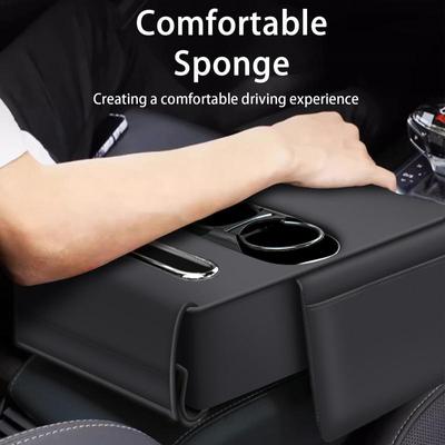 Organisateur de Voiture Entre Sièges Porte-Gobelets Organisateurs Avec Rangement pour Mouchoirs Console de Véhicule Multifonctionnelle Siège Téléphone Portable Boissons