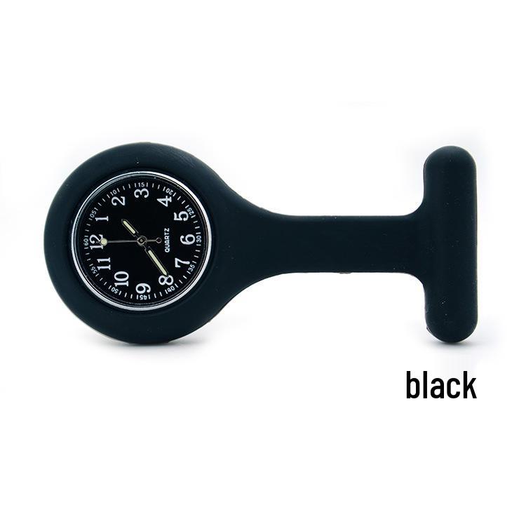 Luminous Silicone Nurse Pendant Watch with Color Dial for Hospital Use