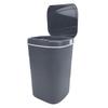 Motion Sensor Trash Can 18L Automatic Touchless Garbage Bin with Blue Luminous Press   for Bathroom Kitchen Living Room