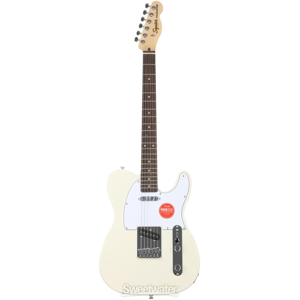 Squier by Fender Electric Guitar Affinity Series™ Telecaster®, Laurel Fingerboard, White Pickguar...