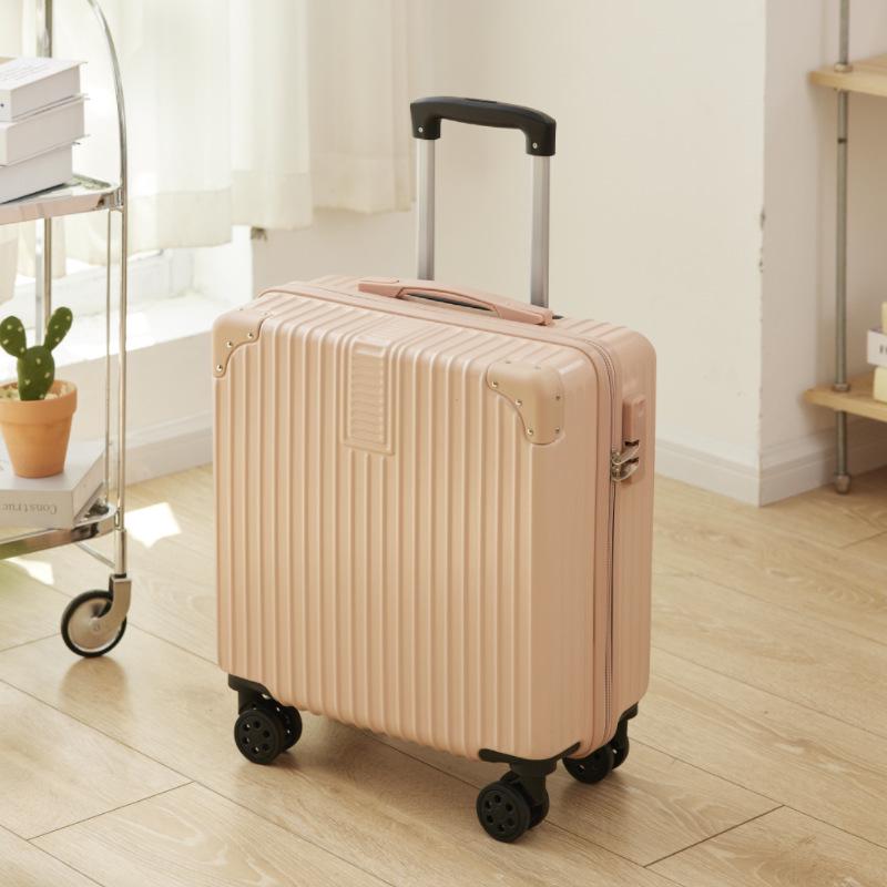 Lightweight Mini Trolley Suitcase with Combination Lock, 18-20 Inch - Ideal for Students and Kids.