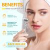 Stainless Steel Roller Face Roller Gua Sha Facial Tools Skin Care Facial Care Reduces Under-Eye Puffiness and Dark Circles