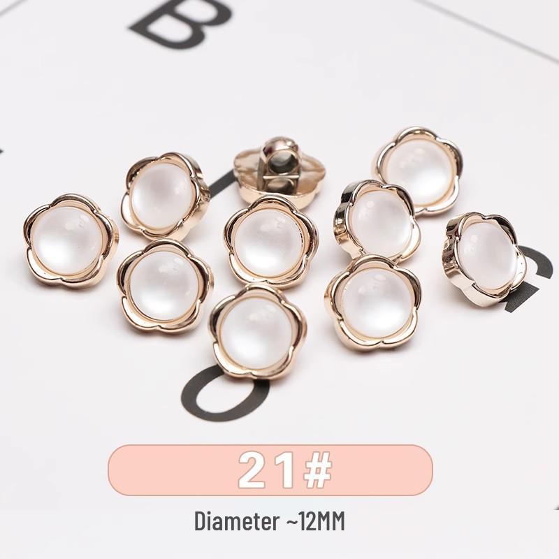 Exquisite Perlenknopf-Kollektion für Damen: Vielseitige Hemd- & Rock-Dekorationsaccessoires