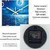 XFM Analog Blue Moon Wall Clock Silent Non Ticking Lake Decorative Wall Clock Battery Operated 12 Inch Glass Wall Clock for Kitchen Living Room
