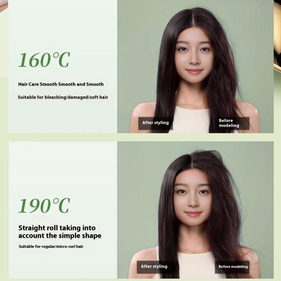 Wireless Straight Hair Comb Anti-Scalding Design 3-Speed Temperature LED Display USB Charging Hair Straightener