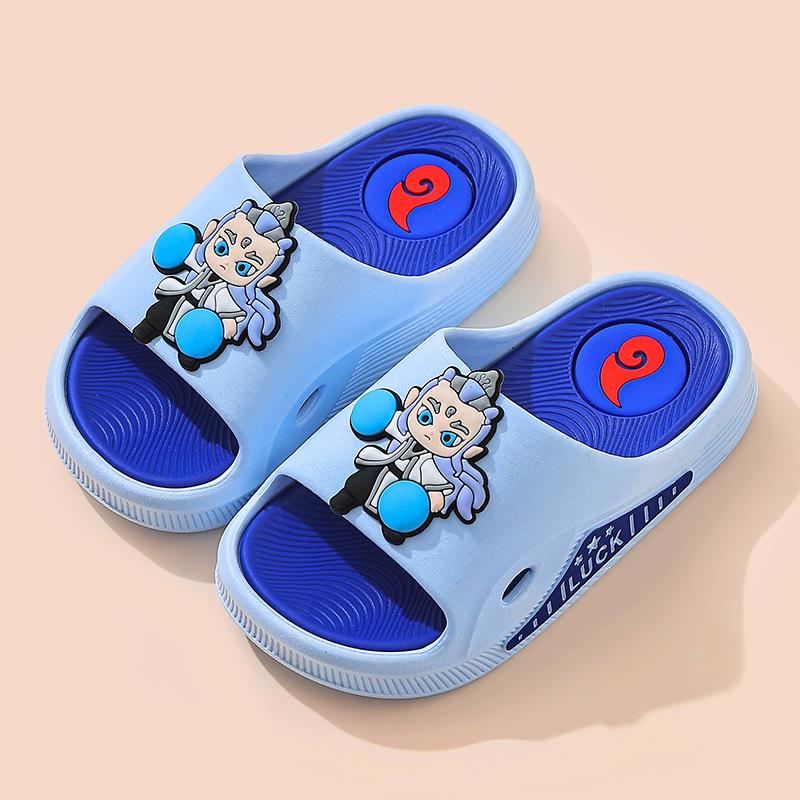 Nezha Kids' Slip-Resistant Cartoon Sandals for Indoor/Outdoor Use