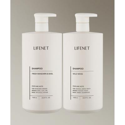 Lifenet [2 paquets] Shampooing Parfumé Fraîcheur Soin 1000ml