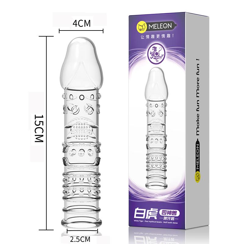 MELEON Penis Extension Sleeves Sex Toys For Men Delay Ejaculation Reusable