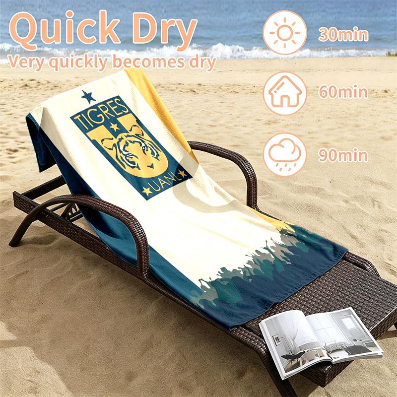Club Tigres UANL Beach towels also serve as bath towels summer essential a musthave for the outdoors the beach and the pool
