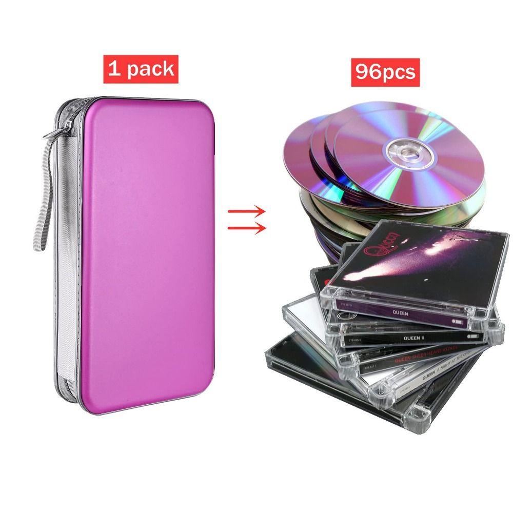 Storage DVD Bag 96 Capacity CD Case Wallet CD Storage Box CD Case Holder Car Use