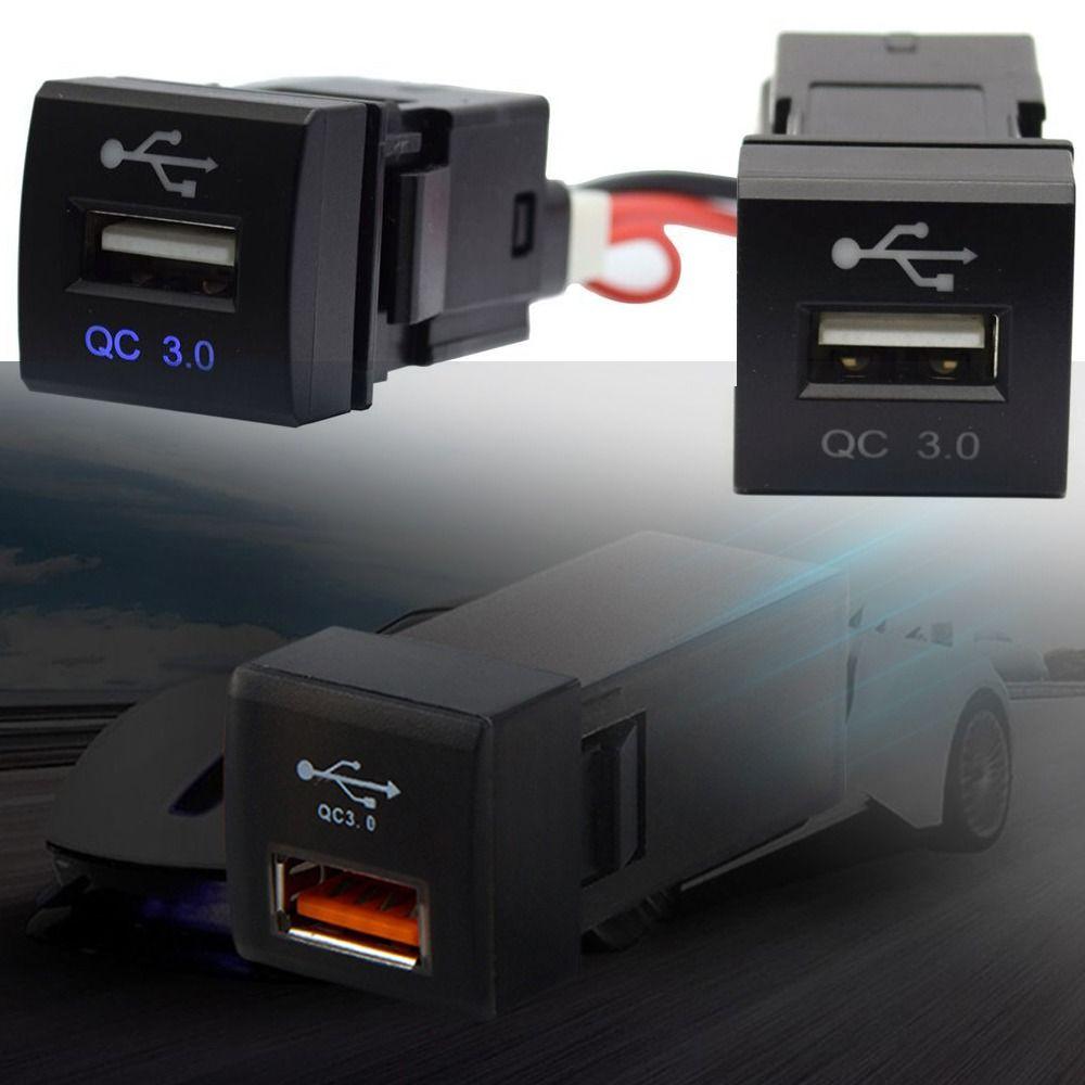 

Автомобильное зарядное устройство USB 12-24 В, интерфейсный кабель с разъемом ABS, новый входной USB-адаптер для автомобильного аксессуара Camry