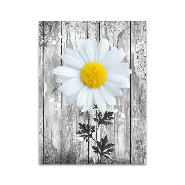 Абстрактные цветы, художественная картина на холсте, современные цветы, пейзажное искусство, постеры и принты, настенная картина для гостиной, домашний декор 20x30cm