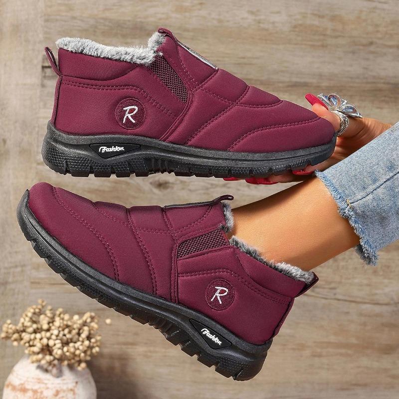 Winter New Cotton Shoes for Women's Casual Sports, Warm Sports Shoes, Comfortable and Plush Thick Snow Boots