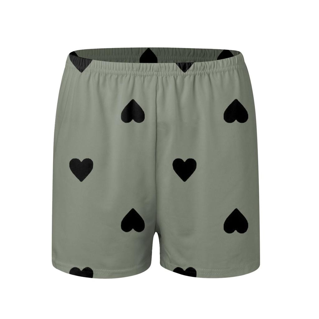 Bedruckte Pyjama-Sets für Damen, weiche zweiteilige Loungewear-Sets, ärmellose Oberteile und Shorts, passende Pyjamas, Nachtwäsche