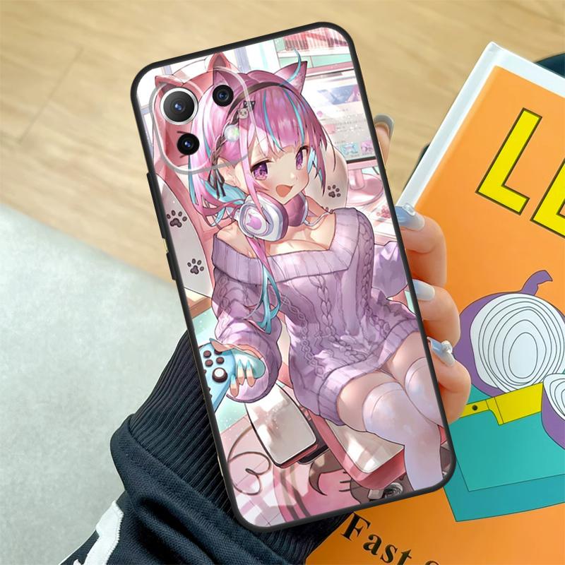 Minato Aqua Hololive Case For Xiaomi 15 Ultra 13 14 Pro 11T 12T 13T 14T POCO F5 F6 F7 Pro X3 X5 X6 X7 Pro Coque