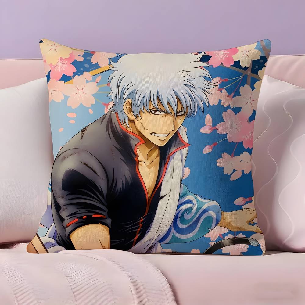 G-GINTAMA Anime Pillow Case  Ultra Soft Skin Friendly Fabric Cloud Like Comfort & Concealed Zipper