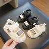 Korean Version of Children's Sandals 2025 Summer Baby Toddler Shoes Bag Head Boys Beach Shoes Breathable Girls Shoes