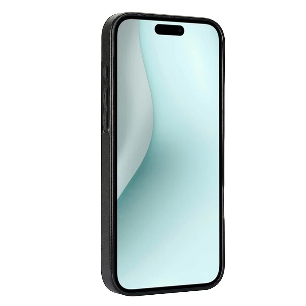 For iPhone 16 Case Card Slot Slim-Fit PU+TPU Mobile Cover