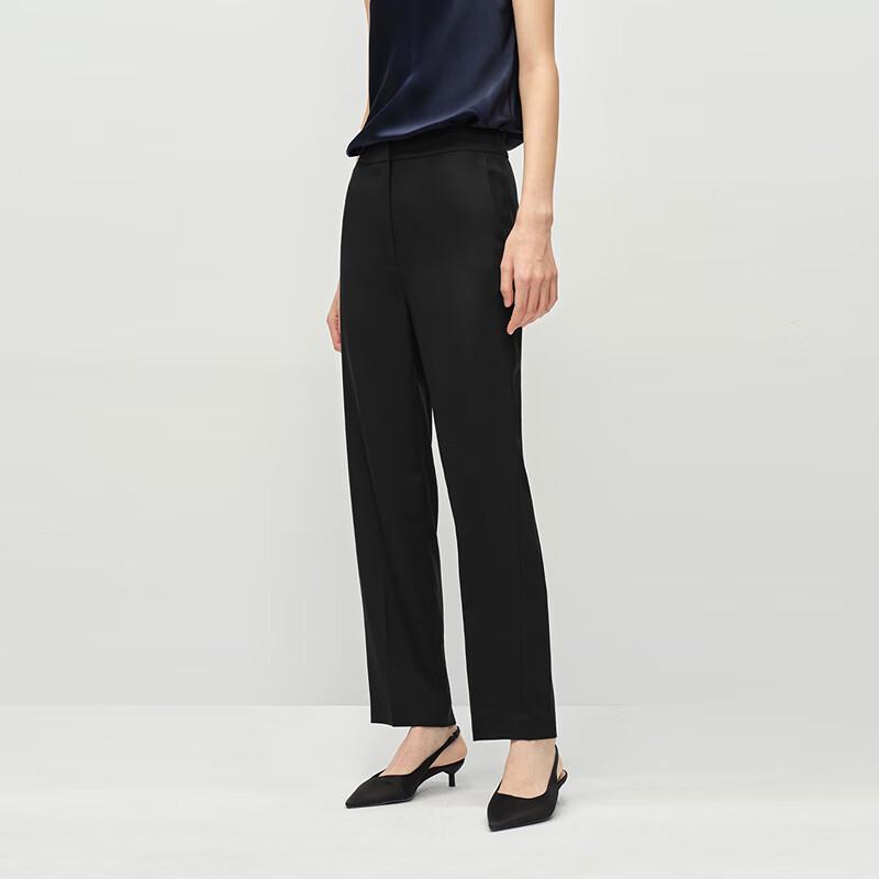 OVVOVV Women's Elastic Crepe Cigarette Pants