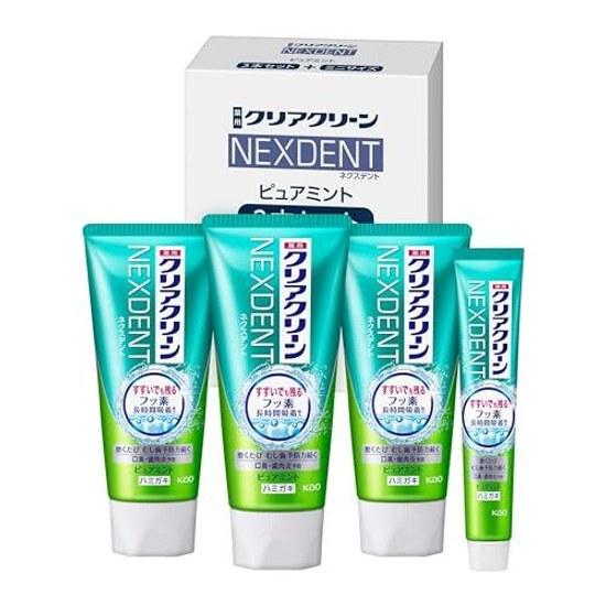 Clear Clean Nexdent 120g X 3 Pieces + Toothpaste Included Quasi-drug
