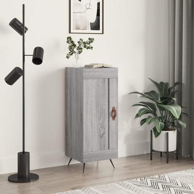 Vidaxl Cabinet, Sonoma Grey Oak, 34.5X34X90 Cm Material Wood-Based