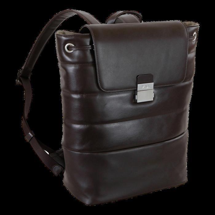 Sac à dos en cuir Passenger Leather Nava - Dark Brown
