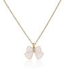 Butterfly Necklace with Color-Retaining Zircon - Fashionable, Versatile Women's Jewelry Accessory.