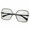 Excellent CHANEL Sunglasses COCO Mark Square Shape Denim Calfskin 4288-Q Used