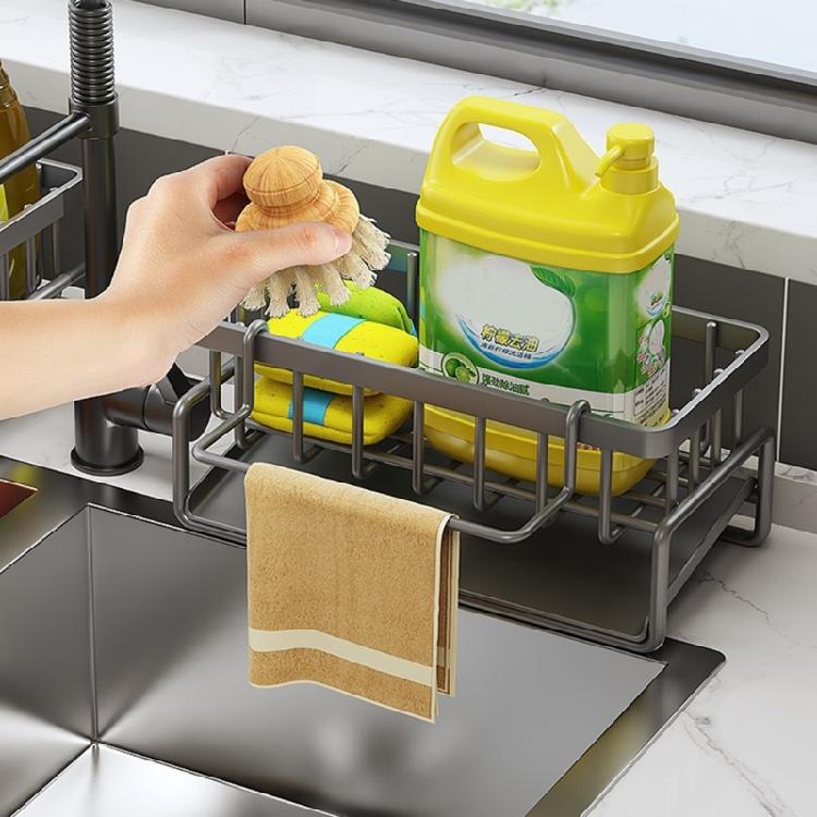 Kitchen Sink Sponge Organizer Multilayers Dish Cloth Storage Rack Kitcenwares