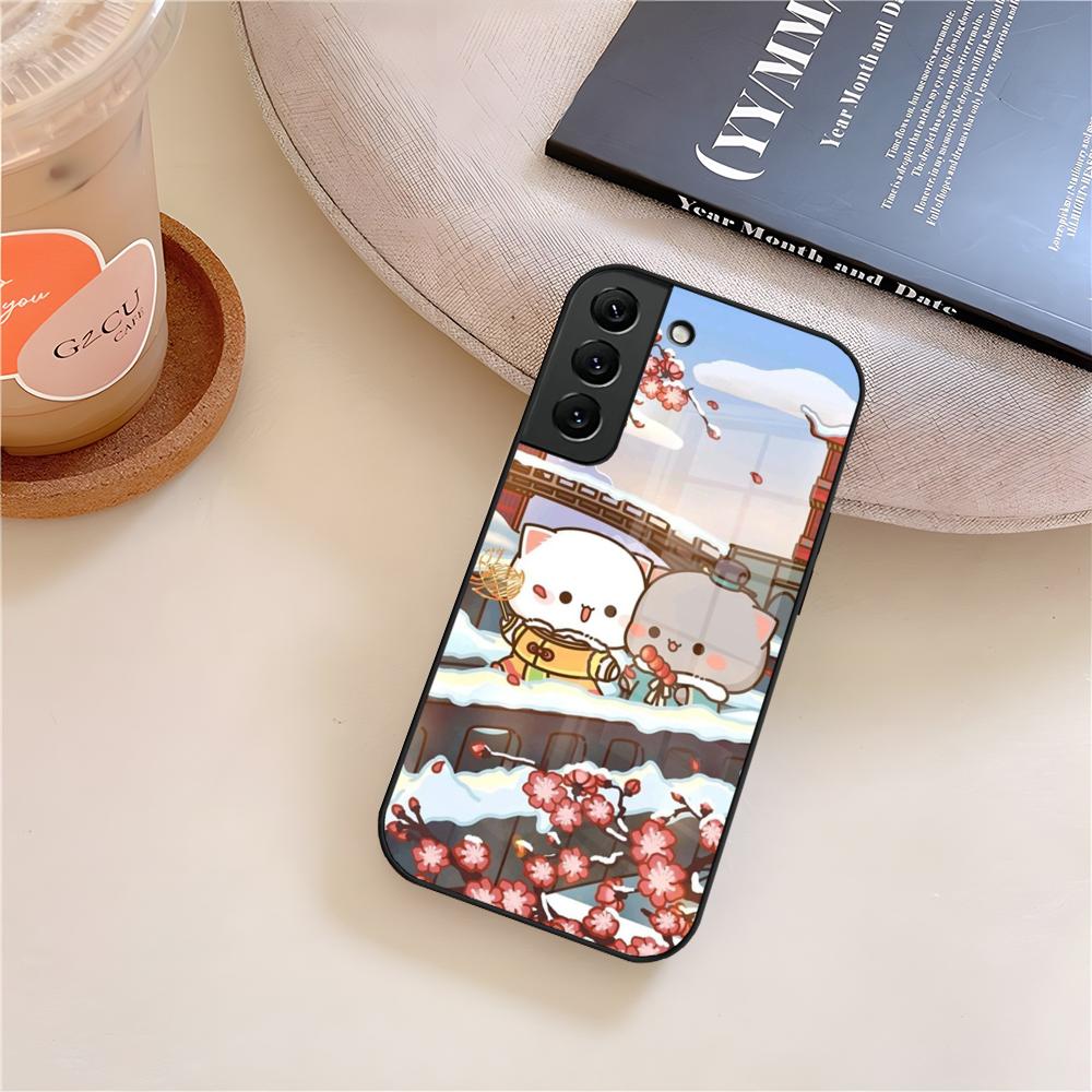 BUBU DUDU Cartoon Phone Case Glass For Samsung Galaxy S26 S25 S21 S22 S24 S23 S20 Ultra Fe Plus A16 A24 A55 A53 Coque